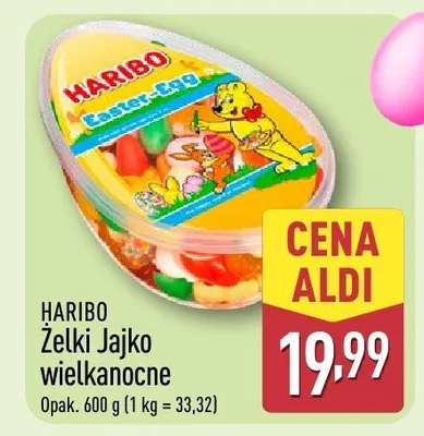 Żelki jajko wielkanocne promocja w Aldi