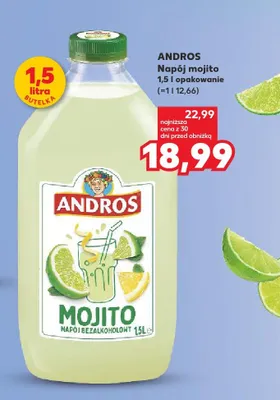 Napój mojito Andros promocja w Kaufland