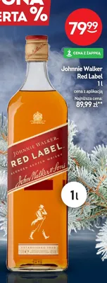 Whisky Johnnie Walker Red Label 1l promocja w Żabka