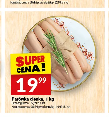 Parówka cienka Białecki Wędzarnia promocja w Twój Market