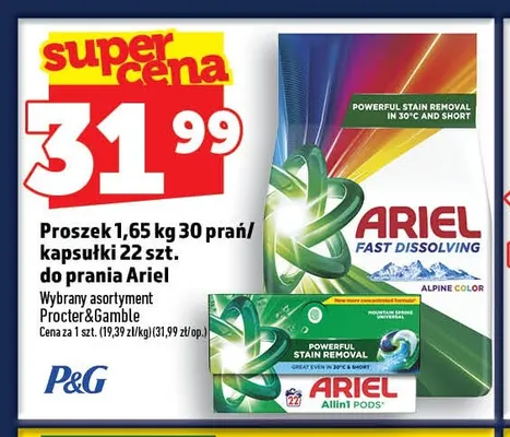 Kapsułki do prania Ariel promocja w TOPAZ