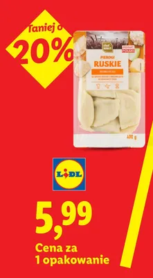 Pierogi ruskie Chef Select promocja w Lidl