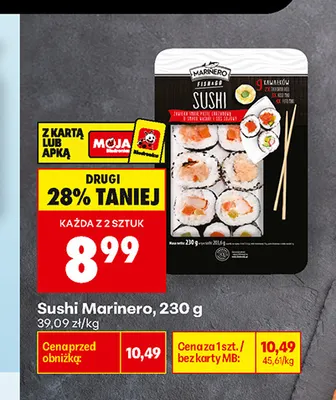 Sushi Marinero promocja w Biedronka