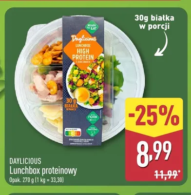 Lunchbox proteinowy Daylicious promocja w Aldi
