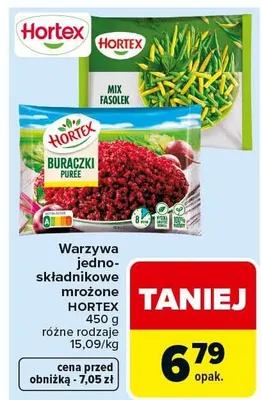 Warzywa jedno-składnikowe mrożone różne rodzaje promocja w Carrefour
