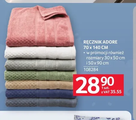 Ręcznik Adore 70x140 cm promocja w Selgros