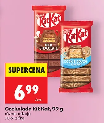 Czekolada Kit Kat różne rodzaje promocja w Biedronka