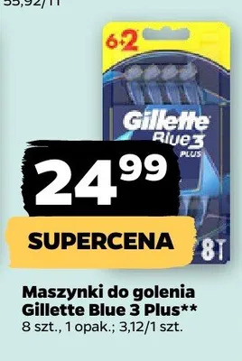 Maszynki do golenia Blue 3 Plus promocja w Netto