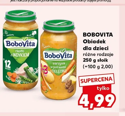 Obiadek BoboVita Risotto z indykiem promocja w Kaufland