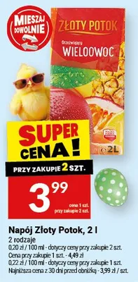 Napój Złoty Potok promocja w Twój Market