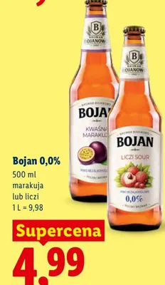 Piwo bezalkoholowe Bojan liczi promocja w Lidl