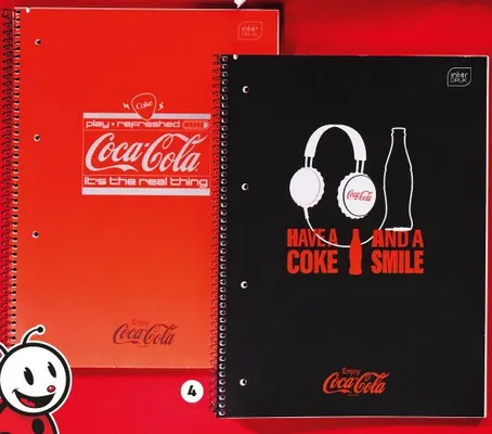 Kołozeszyt A4/80 Interdruk Coca-Cola promocja w Biedronka
