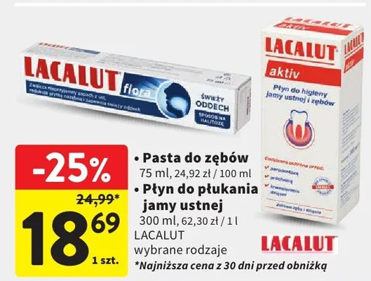 Pasta do zębów Lacalut promocja w Intermarche