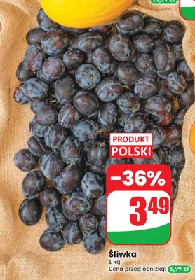 Śliwka polska promocja w Dino