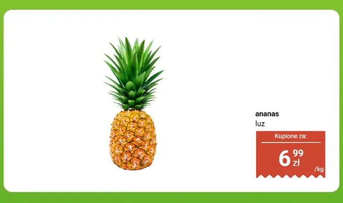 Ananas luz promocja w Dino