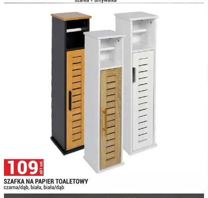 Szafka na papier toaletowy biała promocja w Merkury Market