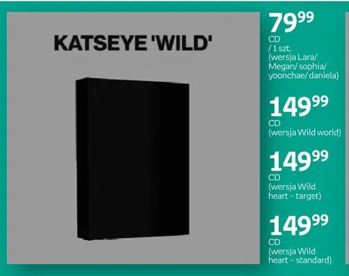 Płyta CD Katseye Wild wersja Daniela promocja w Empik