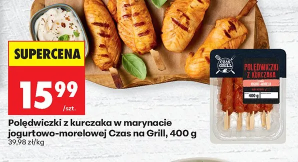 Polędwiczki z kurczaka w marynacie jogurtowo-morelowej Czas na Grill promocja w Biedronka
