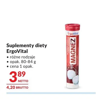 Suplementy diety ErgoVital promocja w Makro