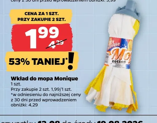 Wkład do mopa Monique promocja w Netto