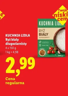 Ryż biały długoziarnisty Kuchnia Lidla promocja w Lidl