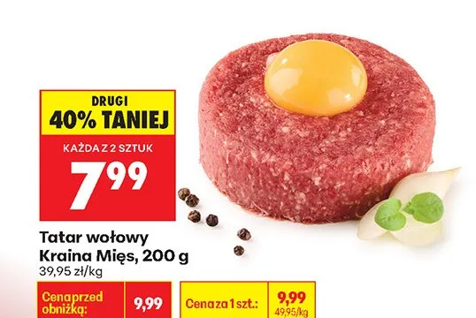 Tatar wołowy promocja w Biedronka