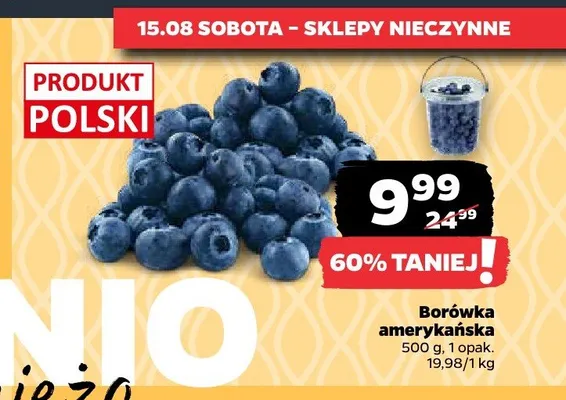Borówka amerykańska promocja w Netto