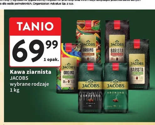 Kawa ziarnista Jacobs Krönung promocja w Intermarche
