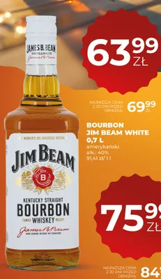 Bourbon Jim Beam White promocja w Duży Ben