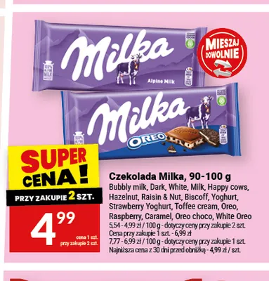 Czekolada Milka Yoghurt promocja w Twój Market
