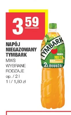 Napój niegazowany Tymbark Mango Mięta promocja w SPAR