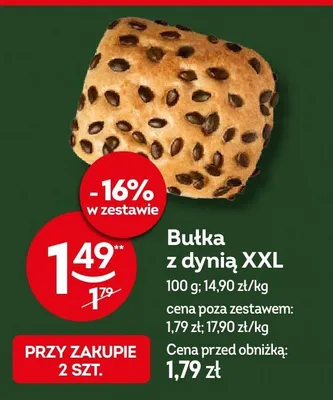 Bułka z dynią XXL promocja w Żabka