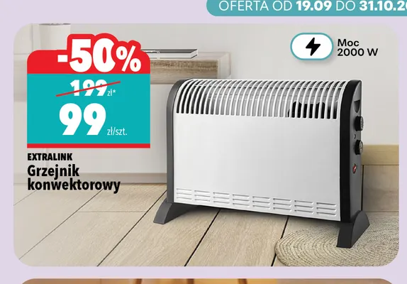 Grzejnik konwektorowy Extralink promocja w Biedronka Home