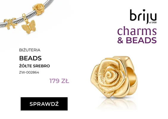 Biżuteria Beads żółte srebro Briju promocja w Briju