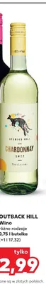 Wino białe Outback Hill Chardonnay promocja w Kaufland