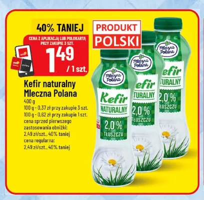 Kefir naturalny Mleczna Polana promocja w POLOmarket