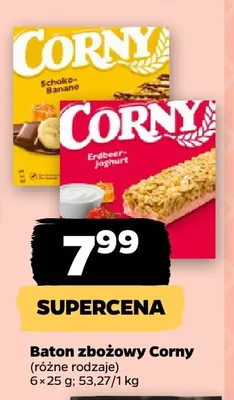 Baton zbożowy Corny Erdbeer-Joghurt 6-pak promocja w Netto