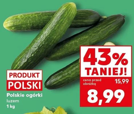 Ogórki luzem promocja w Kaufland