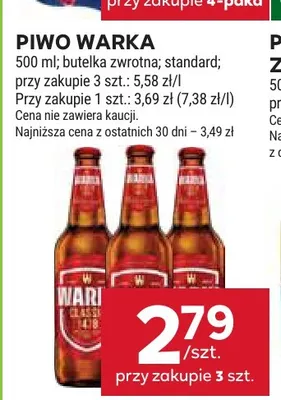 Piwo Warka promocja w Stokrotka