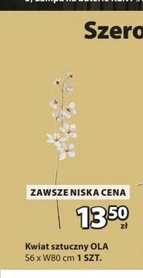 Kwiat sztuczny OLA promocja w Jysk