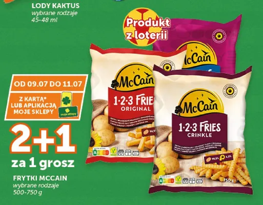 Frytki McCain — wariant nieczytelny promocja w Groszek