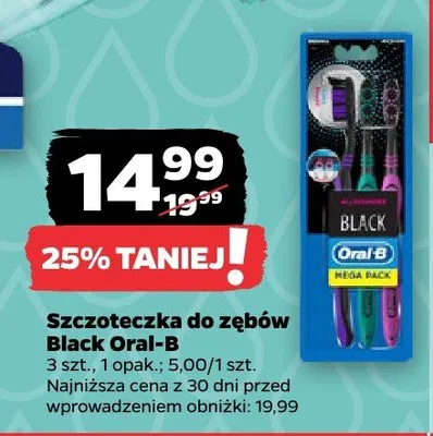 Szczoteczka do zębów Oral-B Black promocja w Netto