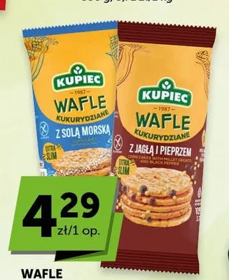Wafle kukurydziane z solą morską Kupiec promocja w Euro Sklep