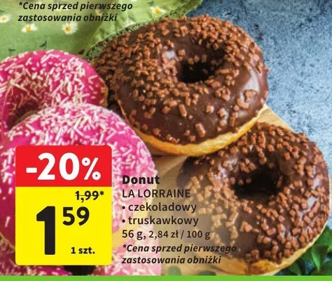 Donut czekoladowy promocja w Intermarche