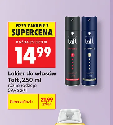 Lakier do włosów Taft promocja w Biedronka