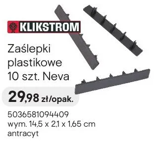 Zaślepki plastikowe 10 szt. Neva antracyt promocja w Castorama