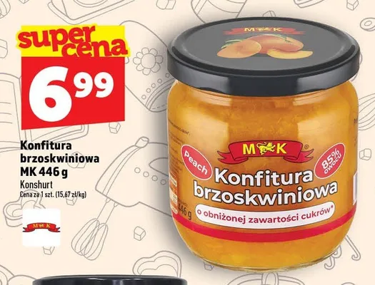 Konfitura brzoskwiniowa MK promocja w TOPAZ
