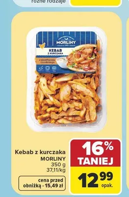 Kebab z kurczaka Morliny promocja w Carrefour