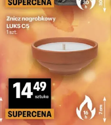 Znicz nagrobkowy Luks C5 promocja w Delikatesy Centrum