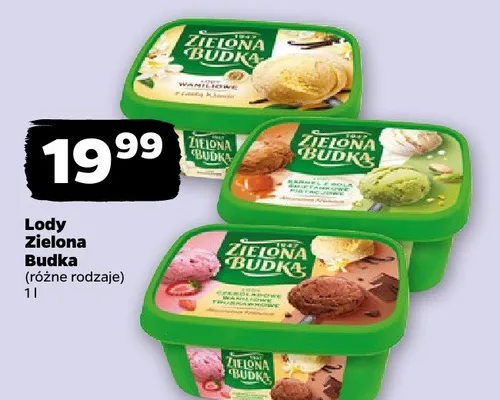 Lody Zielona Budka (różne rodzaje) promocja w Netto